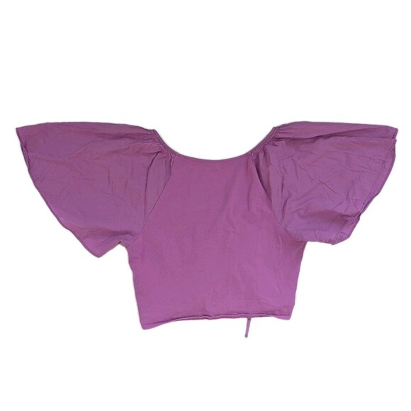 Maeve Cinched Flutter-Sleeve Top - Picture 5 of 7